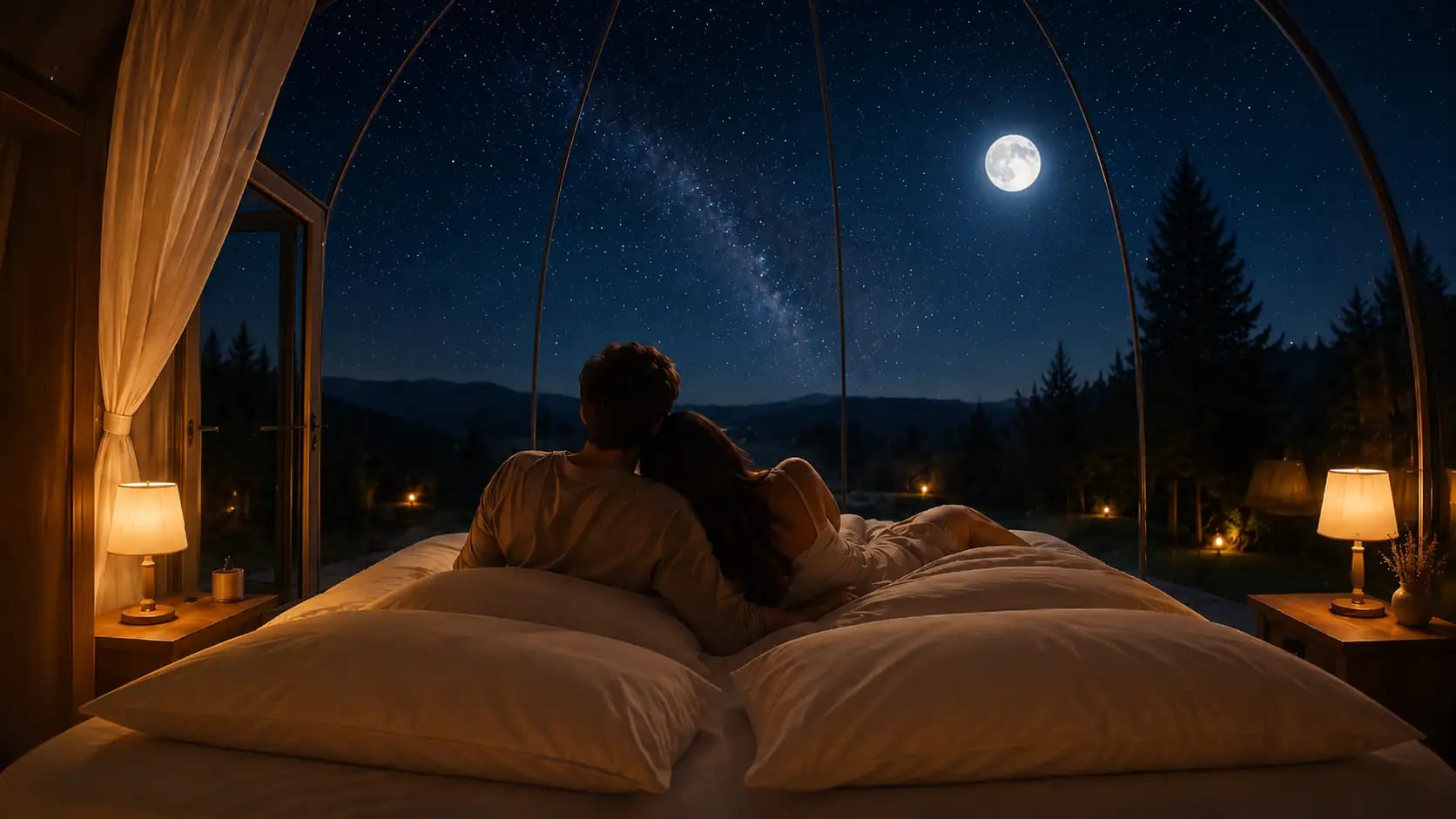Escapada romántica bajo un cielo Starlight en Cosmoveros